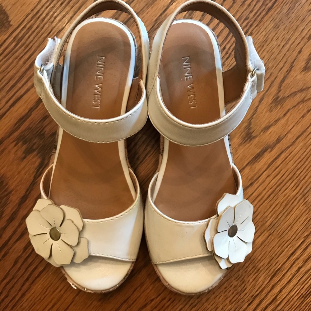 Nine West kids White Nickey Quarter Strap Sandals